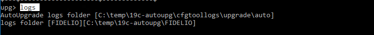 Machine generated alternative text:
                upo utoupgrade logs folder (C:
                Xtempugc-autoupgxcfgtoollogsxupgradexauto) logs folder
                (FIDELIO J (C: XtempX1gc-autoupgXFIDELIO) 