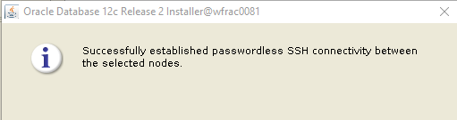 Machine generated alternative text: Oracle Grid
        Infrastructure 12c Release 2 Installer - Failure Isolation
        Support Step 10 of 180wfracDD81 ORACLE 12 GRID INFRASTRUCTURE
        Confiauration Ootion Cluster Confiauration Grid Plua and Plav
        Cluster Node Information Network Interface Usaae Storaae Ootion
        Grid Infrastructure Mana em Create ASM Disk Grouo ASM Password
        Failure Isolation Choose Use To one of the following Failure
        Isolation Support optiony Intelligent Platform Management
        Interface (IPMI) ensure successful installation with IPMI
        enabled. ensure your IPMI drivers are properly installed and
        enabled Password Do not use Intelligent Platform Management
        Interface (IPMI) 